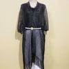 European-Style Gold Silk Split Shawl Women'S Thin Dinner Dress With Decorative Fringe Hollow-Out Sunscreen Scarf