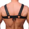 Harnais en cuir Snap Noir - The Red Harness - Harnais Homme