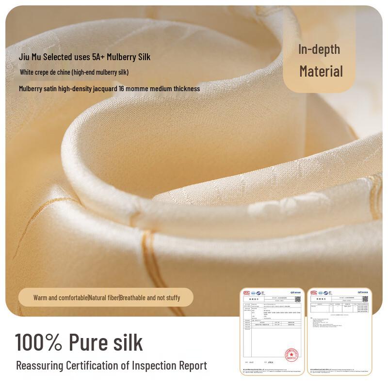 JIUMU 100% Mulberry Silk Square Scarf Shawl