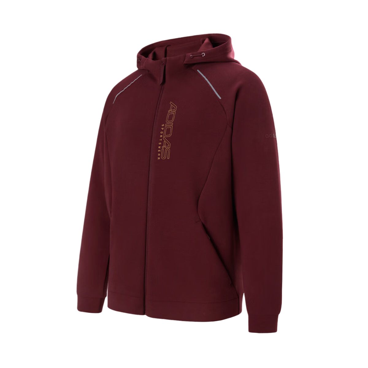 Adidas Sweatshirts Men s Burgundy Hooded Moderate Other KQ7847 L