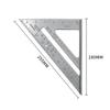 Silver 7-inch Imperial Aluminum Alloy Right Angle Set Square for Woodworking