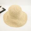 Production of straw hats for women's summer versatile foldable sun hats, seaside beach hats, casual hats, sunscreen straw hats