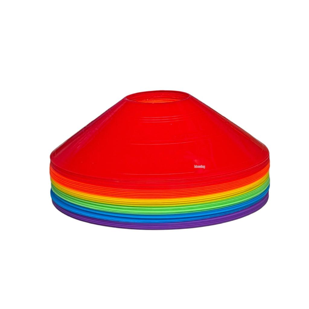 Children's Sports Training Marker Discs - Round Plates for Soccer Practice Obstacle Training.