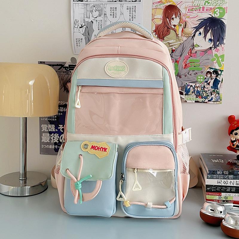 

Новый высококачественный, свежий, милый и прозрачный, легкий рюкзак для учеников средней школы