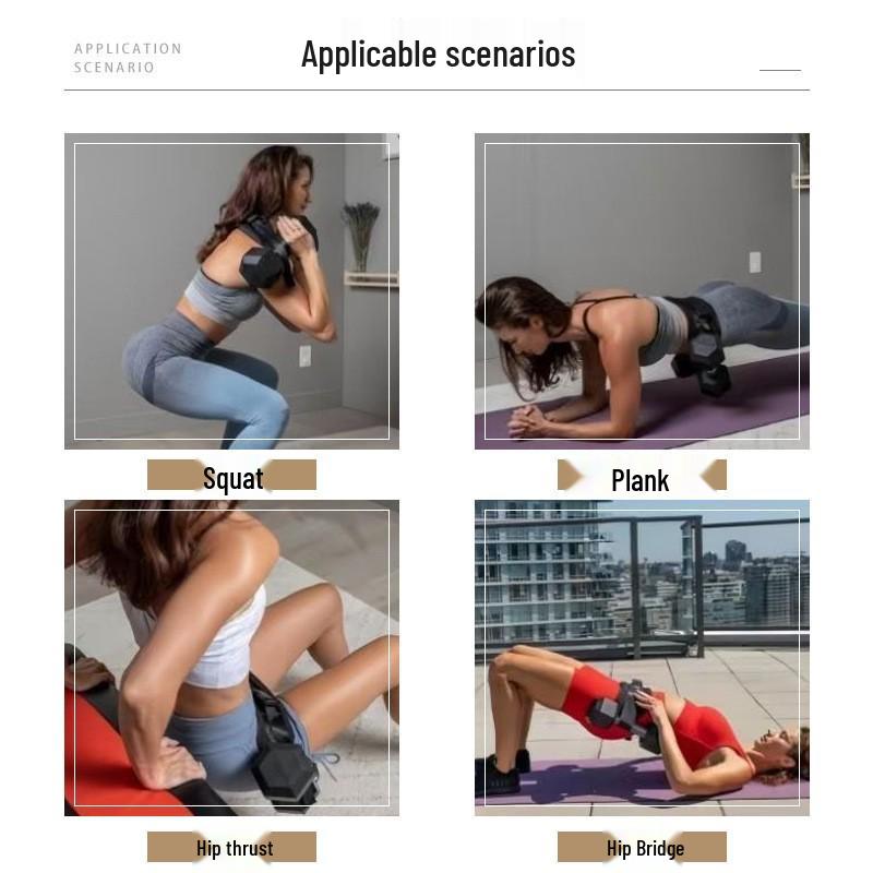 Portable Hip Thrust Weight Training Belt for Men & Women