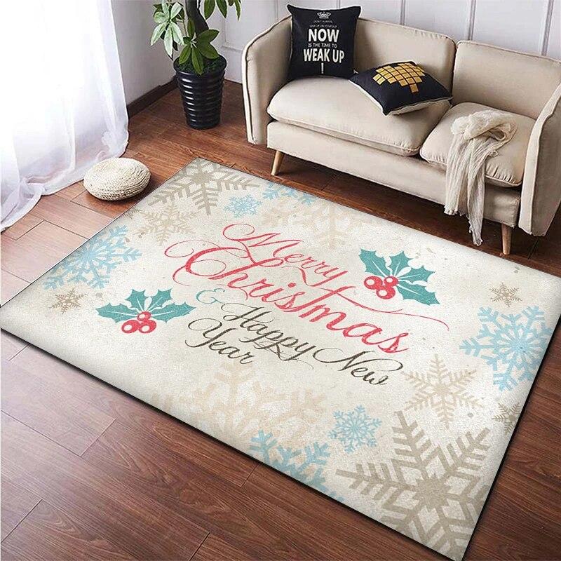 Christmas New Year Gift HD Printing Area Carpet, Living Room Sofa Decorative Carpet, Anti-skid Mat, Alfombras Direct Shipment