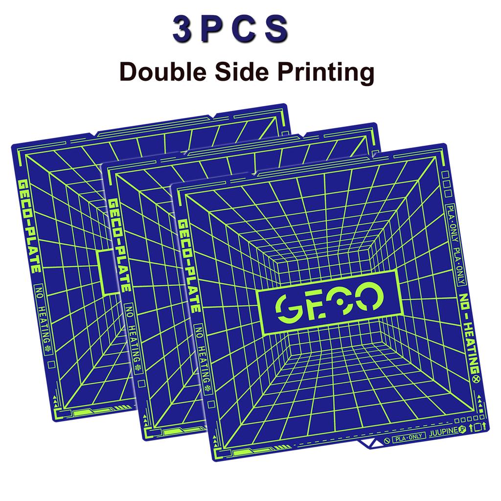 JUUPINE Geco-Platte für Anycubic Kobra S1 Platte Kein Heizbett 264x276mm Kobra S1 Kombi-Druckplatte GECO Platte für Anycubic