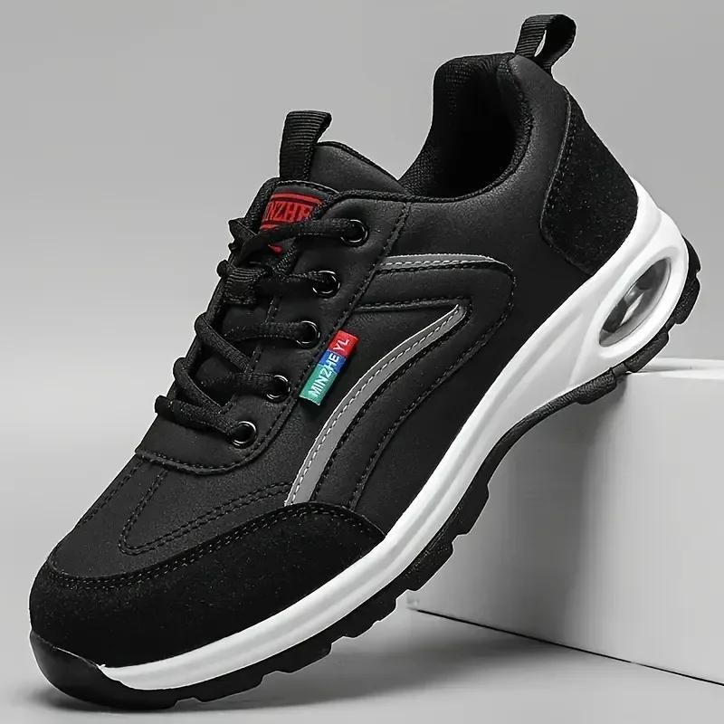 Men’s Outdoor Hiking Shoes Breathable Mesh Shock-Absorbing Reinforced Toe Cap for Extreme Durability Camping Shoes Sneakers Men