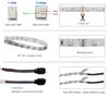 Rgb Led Strip 12V Waterproof Led Light Outdoor Tape 5050 2835 Self-Adhesive Flexible 15M 20M Lus I String Led Wall Room Band