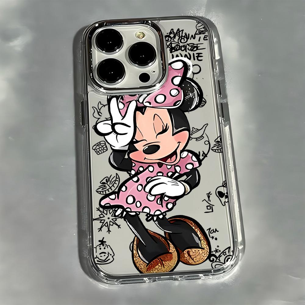 Graffiti M-Mickey Minnies Phone Case For iPhone 17e 17 16e 16 15 14 13 12 11 mini Pro Max X XR XSMAX Air Plus Transparent Cover