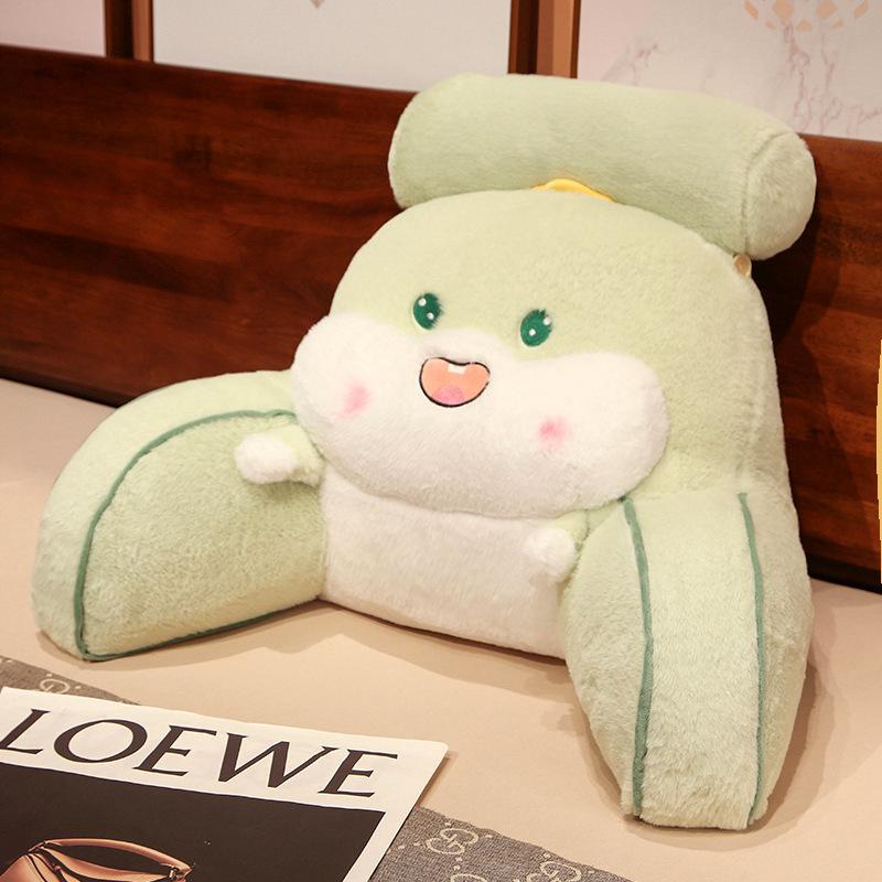 

Cartoon Animal Shark Dinosaur Husky Waist Rest Home Sofa Pillow Cushion Office Seat Waist Cushion 60*40cm（1.2kg） зелений