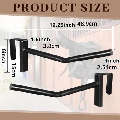 Wall-Mounted Portable Saddle Rack for Stable or Door
