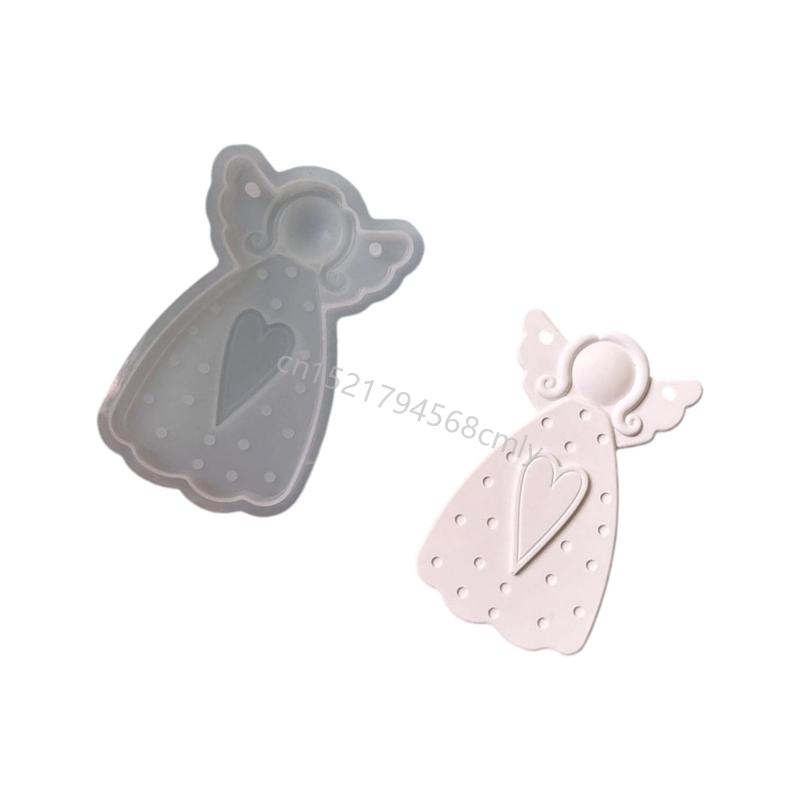 Artistic Angelic Silicone Mould Reusable Designs for Crafting Home Decoration Holiday Presents Hobbies Supplies 6XDE