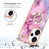 YB IMD Series-17 Style-E For Xiaomi Redmi Note 13 Pro+ 5G Case Electroplating Kickstand Phone Cover