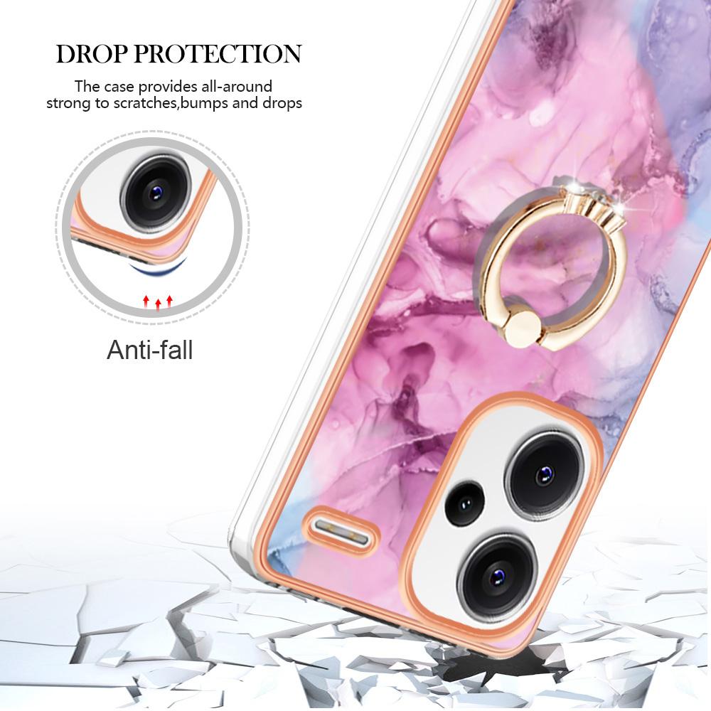 YB IMD Series-17 Style-E For Xiaomi Redmi Note 13 Pro+ 5G Case Electroplating Kickstand Phone Cover