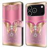 For iPhone 17 Pro Case 3D Pattern PU Leather Wallet Phone Cover with Stand