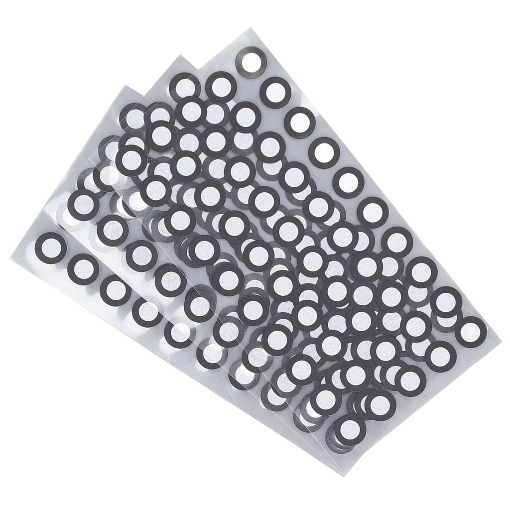 150Pcs 3D Scanning Reference Point Markers Diffuse Reflection Accurate Tracking Scanner Supplies ID 6mm OD 10mm 3 Sheet