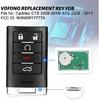 Key Fob VOFONO Keyless Entry Remote Smart Replacement Compatible With Cadillac CTS 2008-2015/ STS 2008-2011 (FCC ID: M3N5WY7777A) 5 Buttons