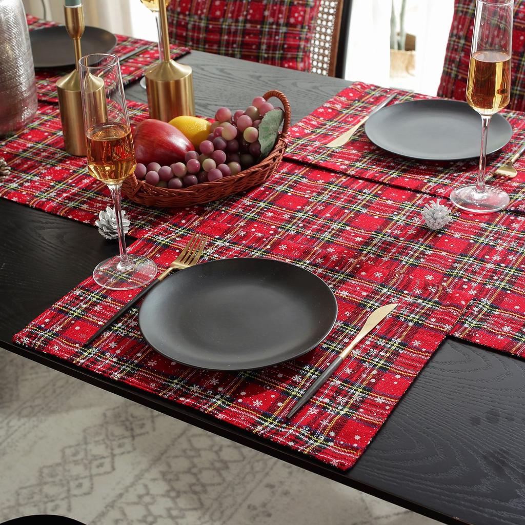 Christmas Table Flag Red Festive Tablecloth Table Flag TV Cabinet Coffee Table Cover Towel