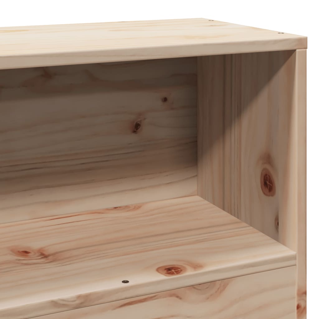 Solid Wood Bed without Mattress 75 x 190 cm Pine Wood