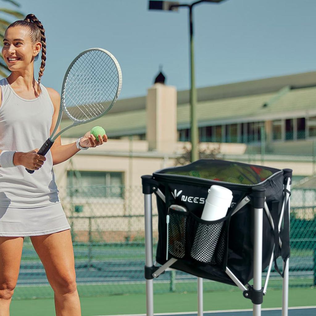 NEESEEYEE Tennis Ball Baseball Ball Bag for Ball Storage Basket for Table and More Bag, Practice, Baseball, Softball, Tennis, Badminton, Tennis,