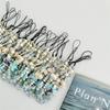 Star Pearl Beaded Phone Chain Phone Charms Anti-Lost Phone Strap Handmade Hanging Cord Mobile Lanyard Phone Pendant