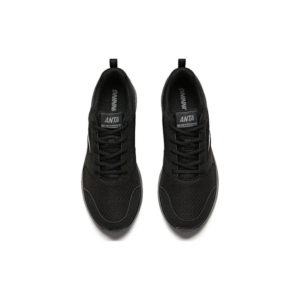 Anta Versatile Shock-Absorbing Non-Slip Wear-Resistant Breathable Rebound Low-Top Running Shoes Men sneaker Black 912145544-3