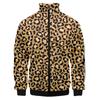 Leopard Zip Hoodie Sweatshirt 3D Printed Men's Jacket Women's Clothing Casual Fashion Neutral Jacket