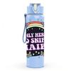 1PC Only Here To Shut Chairs Funny Print 750ml Color Plastic Sports Water Bottle Leakproof Flip Straw Lid Suitable for Sports Office Home Use