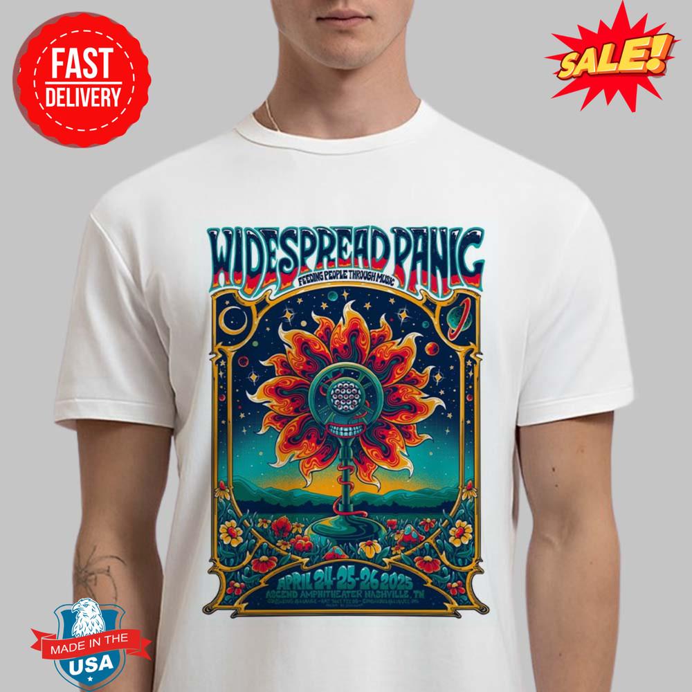 Widespread Panic Feeding People Through Music On April 24 25 26 T-Shirt 4XL
