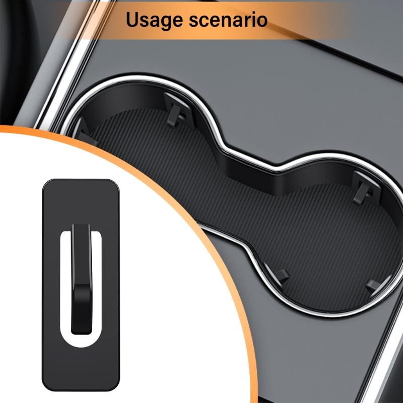 3Pcs/6Pcs Car Cup Holder Limiter Self Adhesive Fixing Clip Auto Water Cup Slot Limit Pad Bottle Slot Limiter