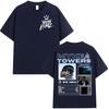 2026 New Release Rap Artist Myke Towers World Tour Pattern TShirt for Men HipHop Fashion ShortSleeved TShirt Men pure cotton