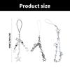 3 Pieces Butterfly and Star Charm Phone Lanyard Set Handmade Keychain Pendant Fashion Accessory for Smartphones