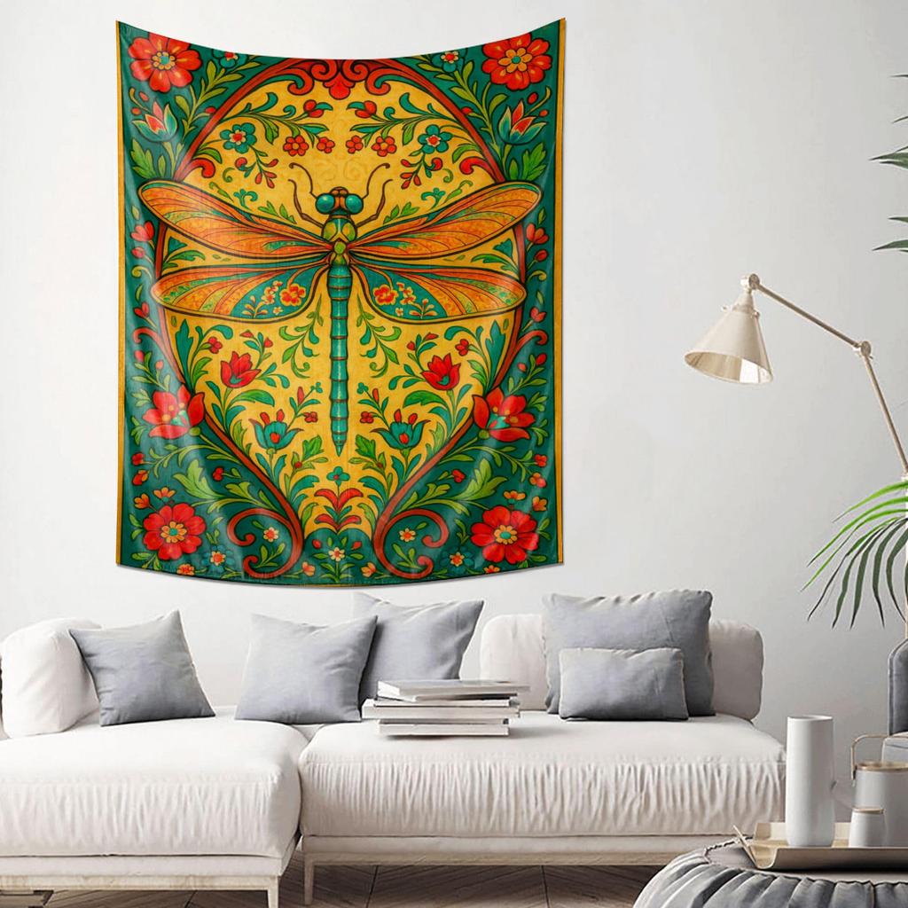 Colorful Dragonfly Tapestry Art Wall Hanging Bohemian Home Decor New Arrival