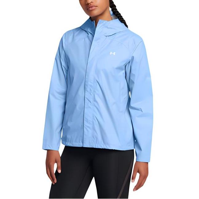 Under Armour Stormproof Cloudstrike 2.0 Solid Color Hooded Zip Jacket Women Jackets Sky-Blue 1374645-465