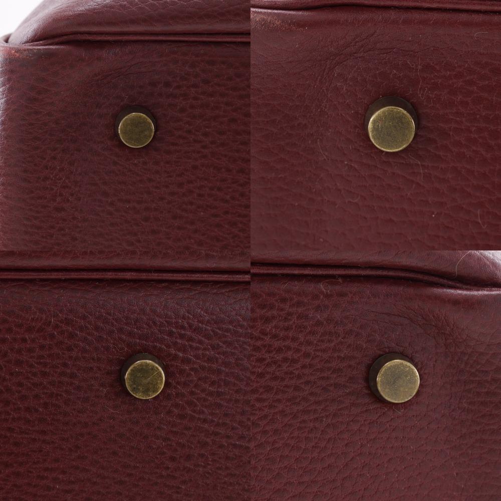 HERMES Plume45 Boston bag Bordeaux Ardenne Women Used