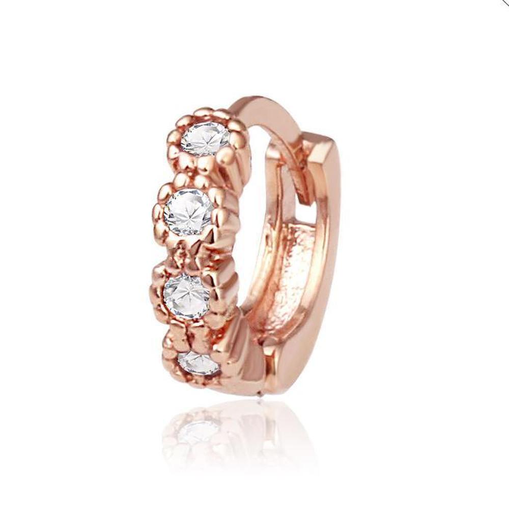 Karen 14K Gold Needle Cubic Rose Gold Ring Piercing (S8539487)