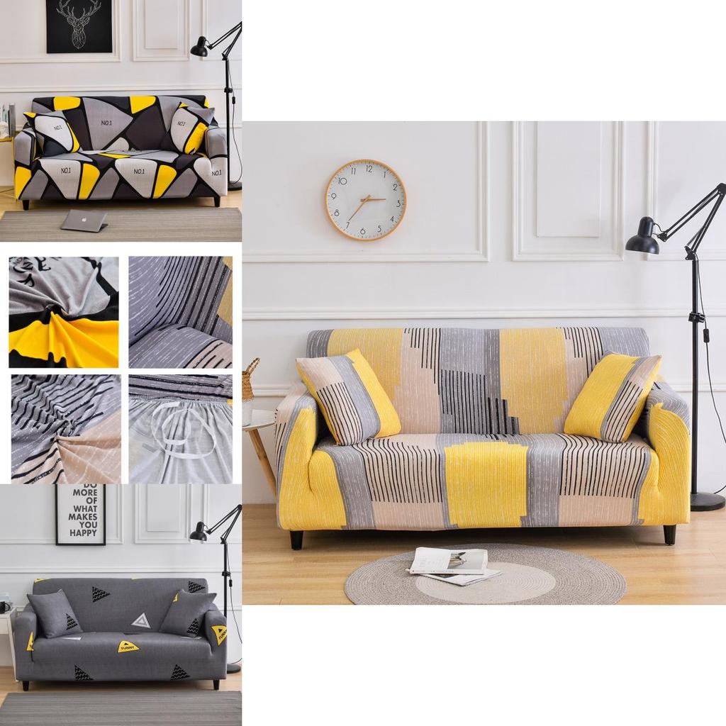 Soft And Wrinkle Resistant Stretch Slipcover For 1-4 Seater Sofa Home Protection