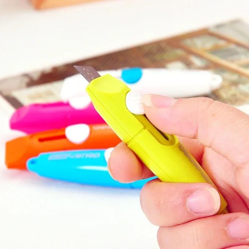 2Pcs/lot Mini Portable Small Box Cutters Package Carton Opened Out of The Box A Letter Opener Office Accessoires Paper Knife