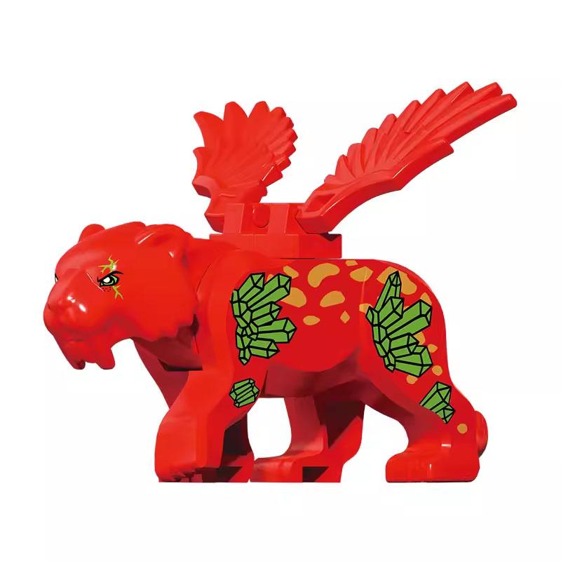 MOC Zwierzęta Zoo Klocki Słonie Tygrysy Słonie Małpy Łosie Niedźwiedzie Owce Wielbłąd Koń Krokodyl Lampart Mini Klocki DIY T11