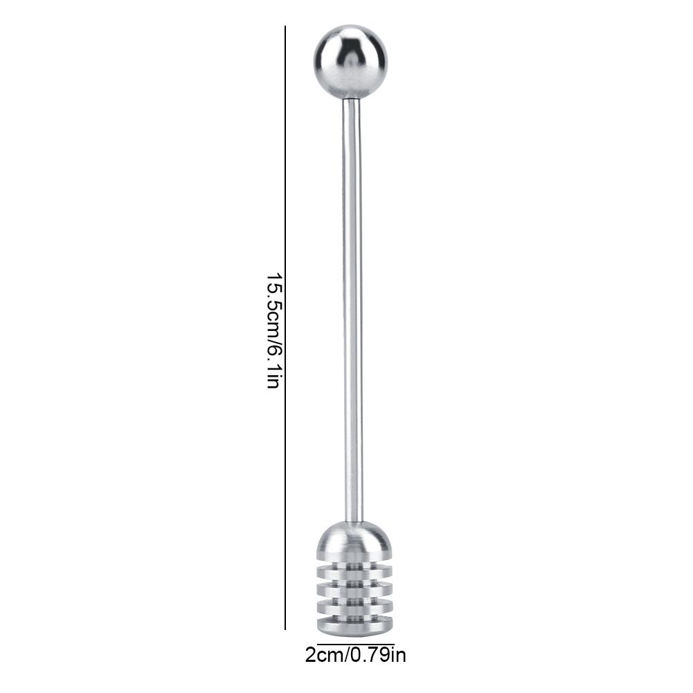 Naběračka na med a sirup, Nerezová naběračka na med, Míchací lžíce, Míchací tyčinka pro nádoby s medem