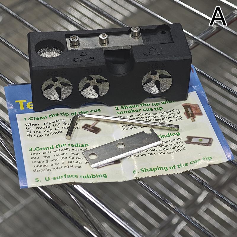 Billiard Cue Tip Grinding Tool Multifunctional Repair Shaper Snooker Pool Tips Round Cutting Billiard Accessories