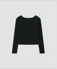 Deolil Lay Scoop Neck T-Black