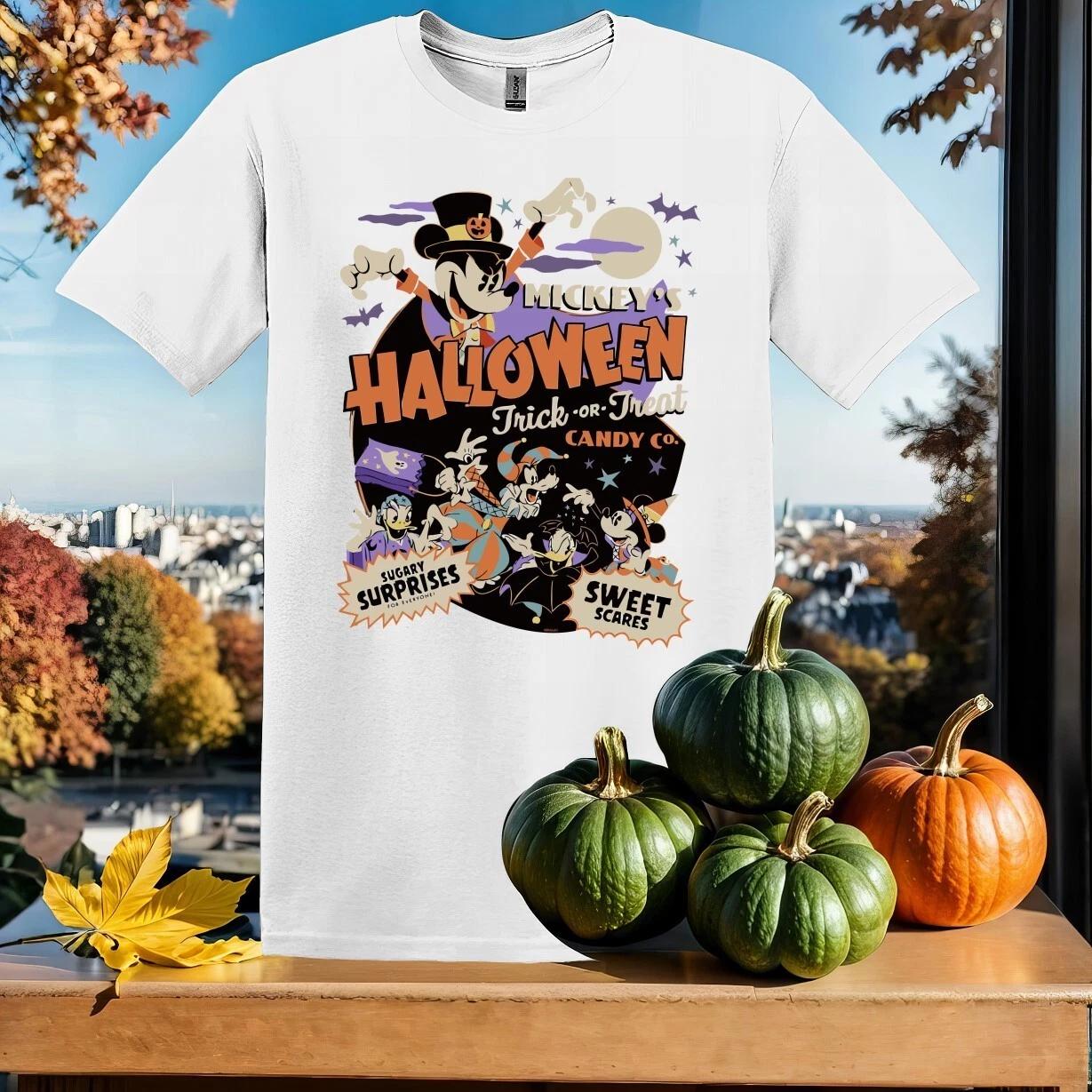 Disney Mickey’s Halloween Trick T-shirt T shirt Men Women Unisex Tshirt SY265 XXL