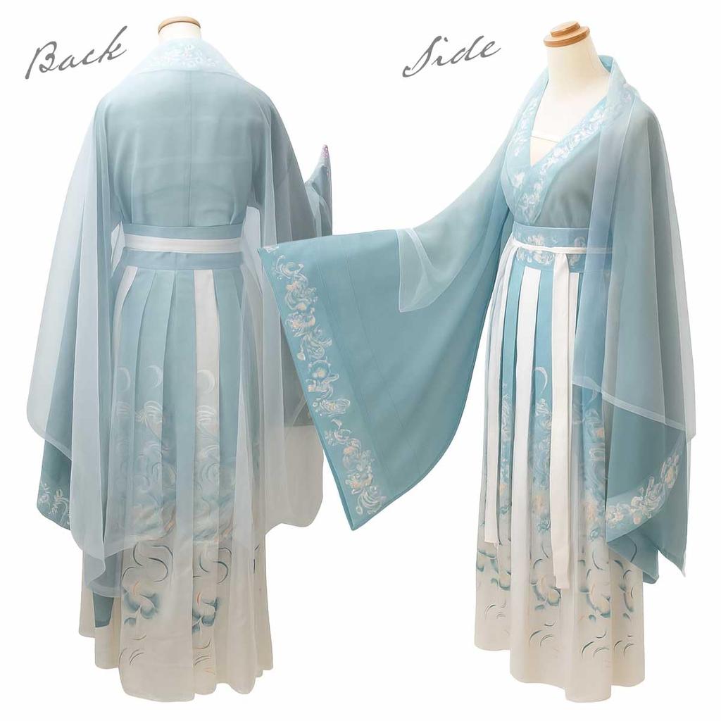 [monoii] Orihime Kimono Cosplay Halloween Japanese Clothing Otohime Costume Hakama Outfit (M)