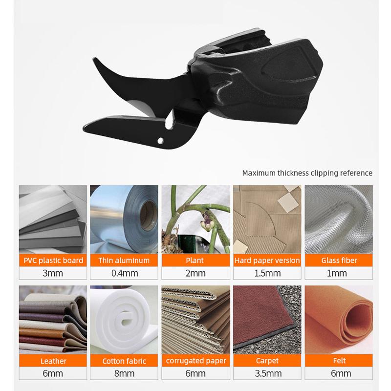 Cordless Electric Scissors Cutter Rechargeable Electric Sewing Scissors Power Tool Leather Fabric Cloth