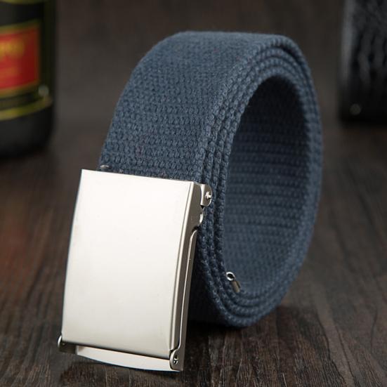 Waist Belt Exquisite Gift Comfortable Canvas Wide Metal Buckle Pants Belt Costume Accessory