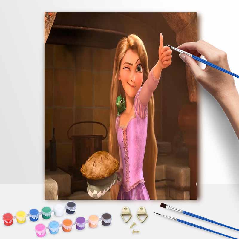 Disney Oil Painting Kit Painting Rapunzel Art Home Bedroom Wall Decor Gift