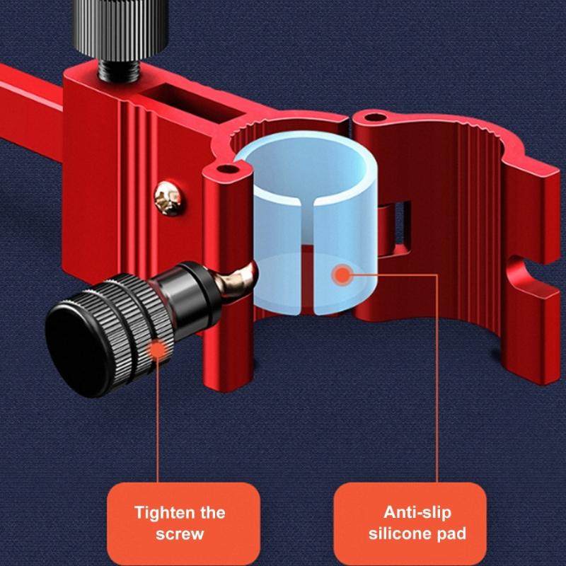 Quick Installation Clip Mount Stand Rack Aluminum Lock Rod Device Fishing Rod Holder Fishing Rod Bracket Fishing Gear