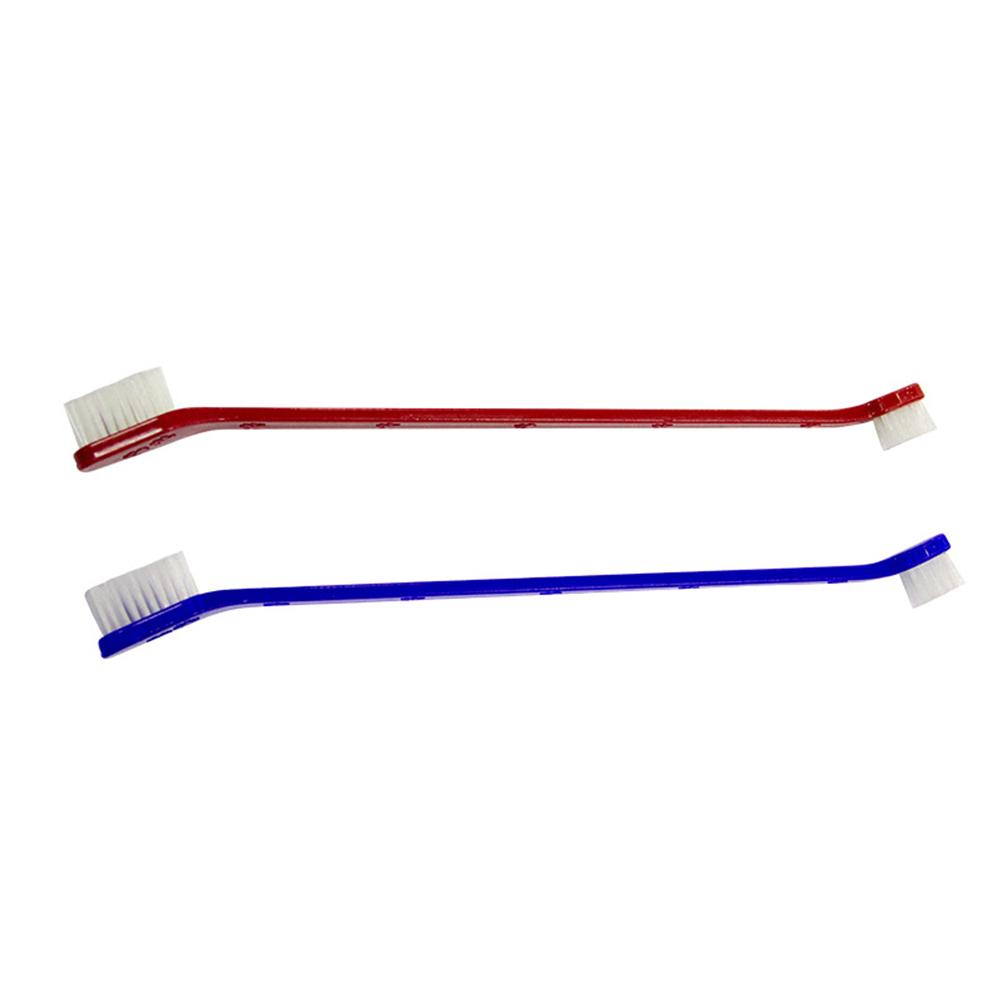 2pcs Dog Toothbrush Set Double Sided Canine Dental with Long Handles and Super Bristles